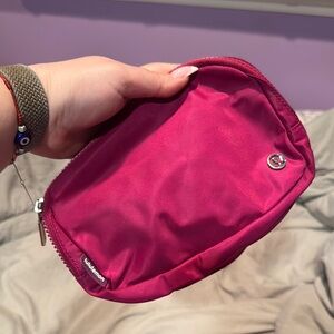 lululemon athletica Pink Cosmetic Bag Compact and Durable